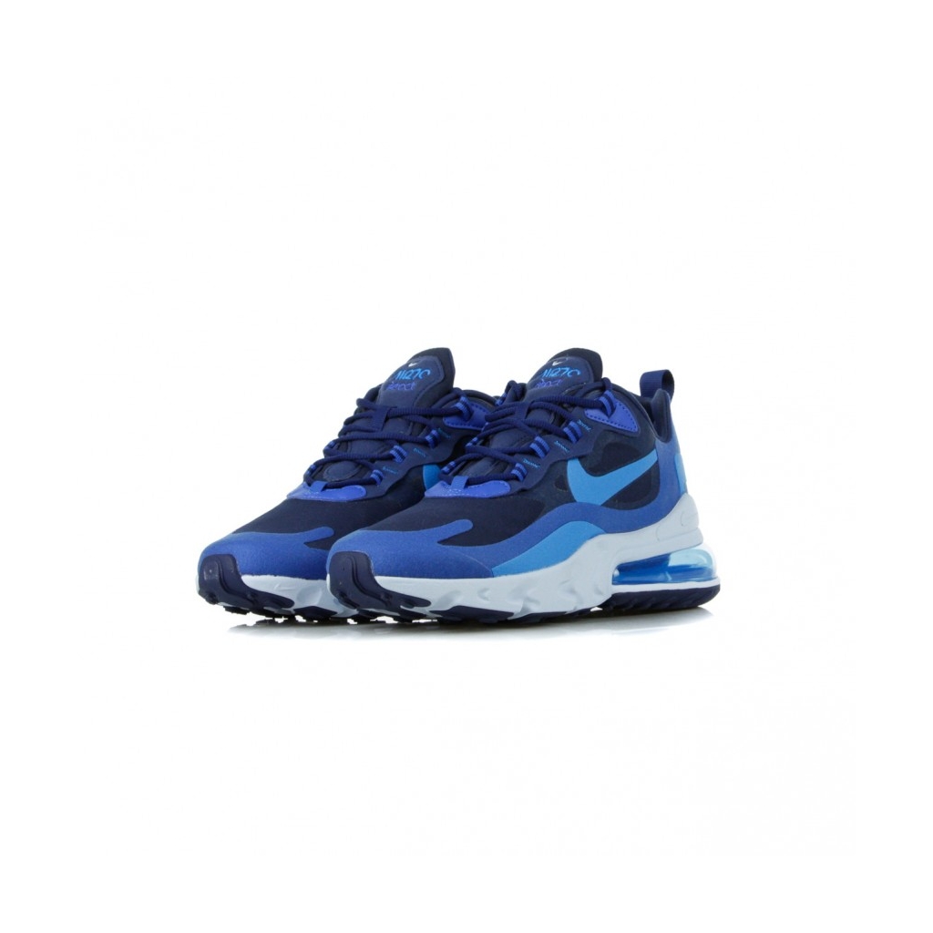 SCARPA BASSA AIR MAX 270 REACT BLUE VOID/PHOTO BLUE/GAME ROYAL