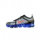 SCARPA BASSA AIR VAPORMAX 2019 BLACK/BRIGHT CRIMSON/HYPER BLUE