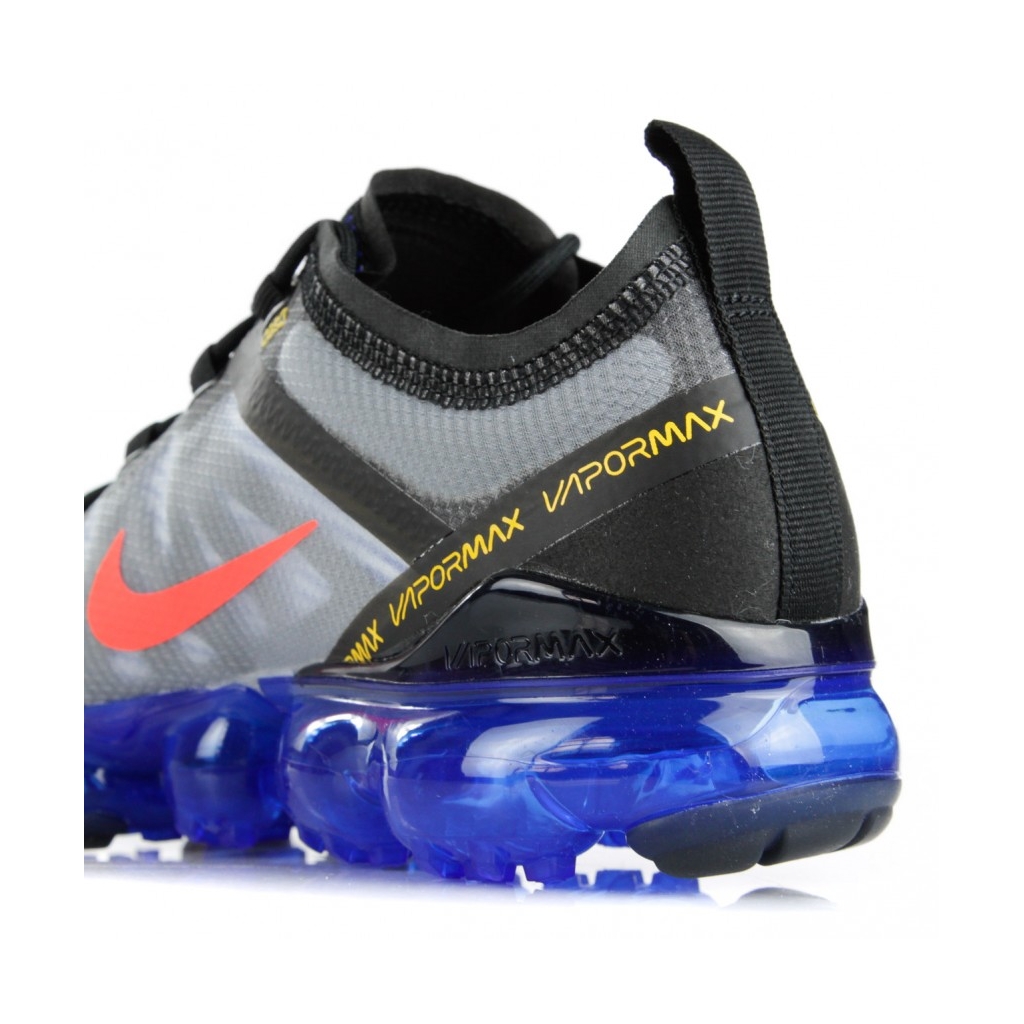 SCARPA BASSA AIR VAPORMAX 2019 BLACK/BRIGHT CRIMSON/HYPER BLUE