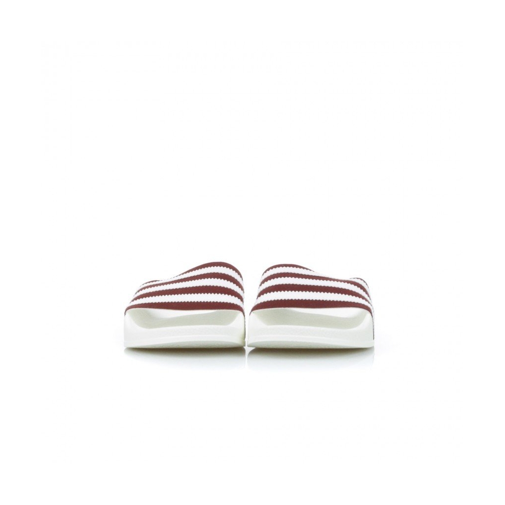 CIABATTE ADILETTE COLLEGIATE BURGUNDY/WHITE/OFF WHITE
