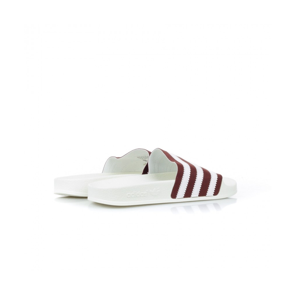 CIABATTE ADILETTE COLLEGIATE BURGUNDY/WHITE/OFF WHITE