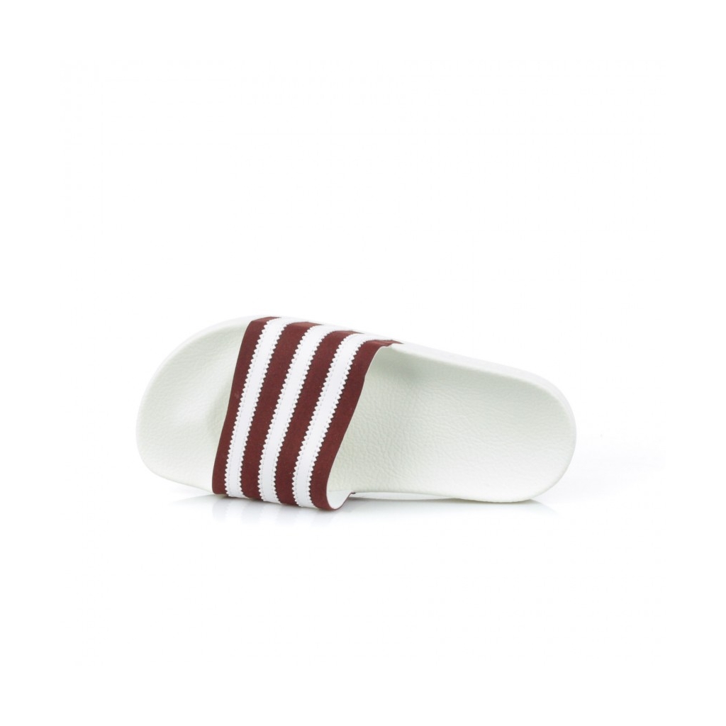 CIABATTE ADILETTE COLLEGIATE BURGUNDY/WHITE/OFF WHITE