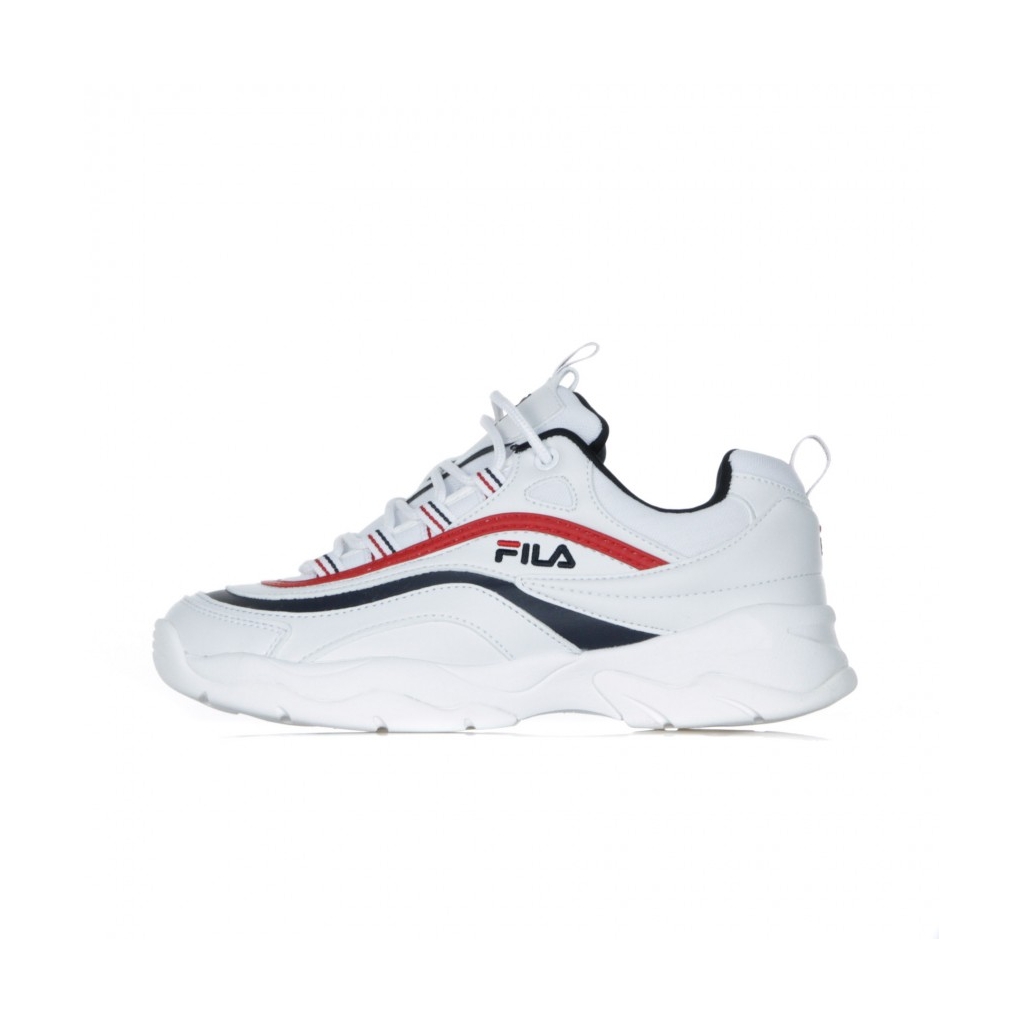 LOW SHOE LOW WMN WEISSER SCHUH / FILA NAVY / FILA ROT