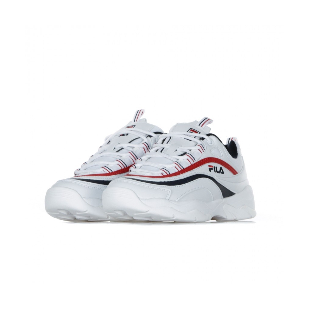 SCARPA BASSA RAY LOW WMN WHITE/FILA NAVY/FILA RED