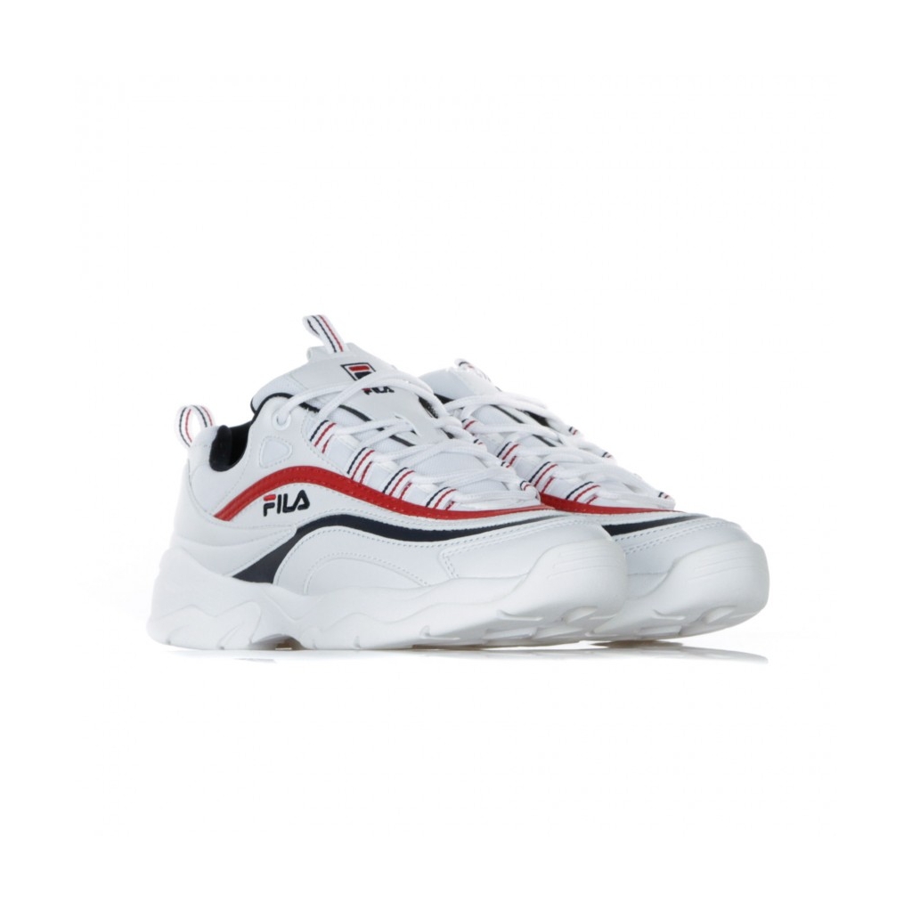 SCARPA BASSA RAY LOW WMN WHITE/FILA NAVY/FILA RED