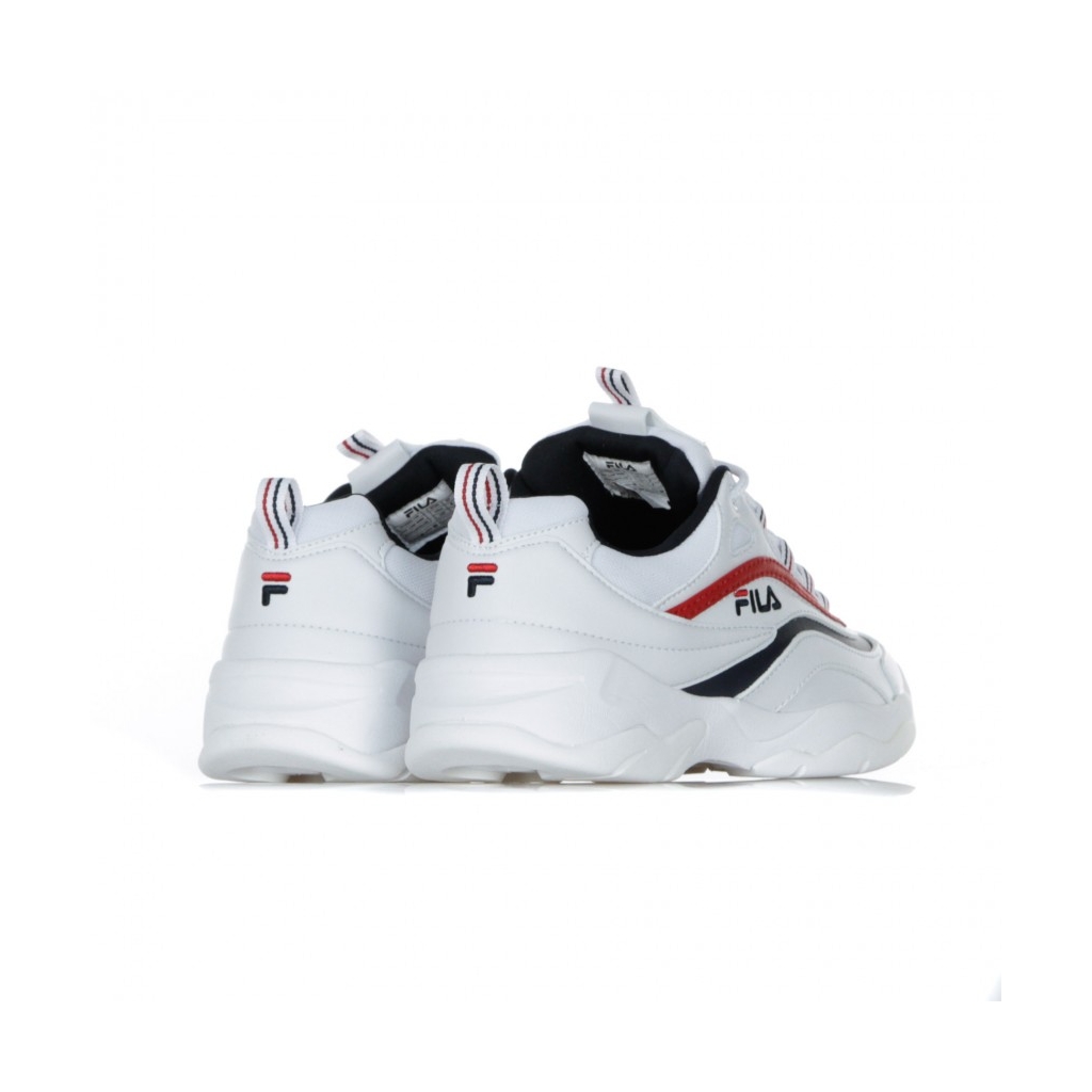 LOW SHOE LOW WMN WEISSER SCHUH / FILA NAVY / FILA ROT
