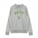 SWEATSHIRT TEAM LOGO PO HOODY MILBUC LIGHT GRAY HEATHER