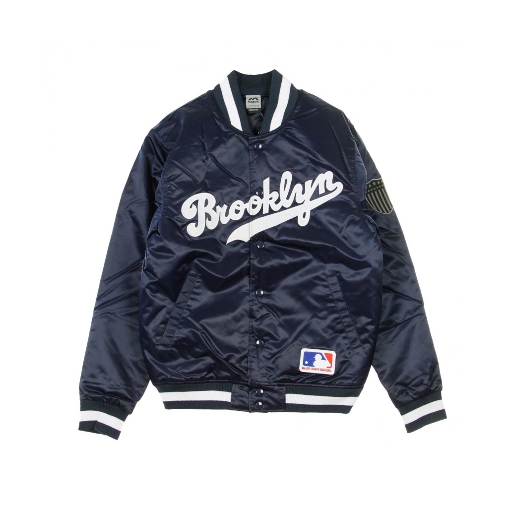 GIUBBOTTO KEOSIAN SOFT TOUCH SATIN JACKET BRODOD NAVY