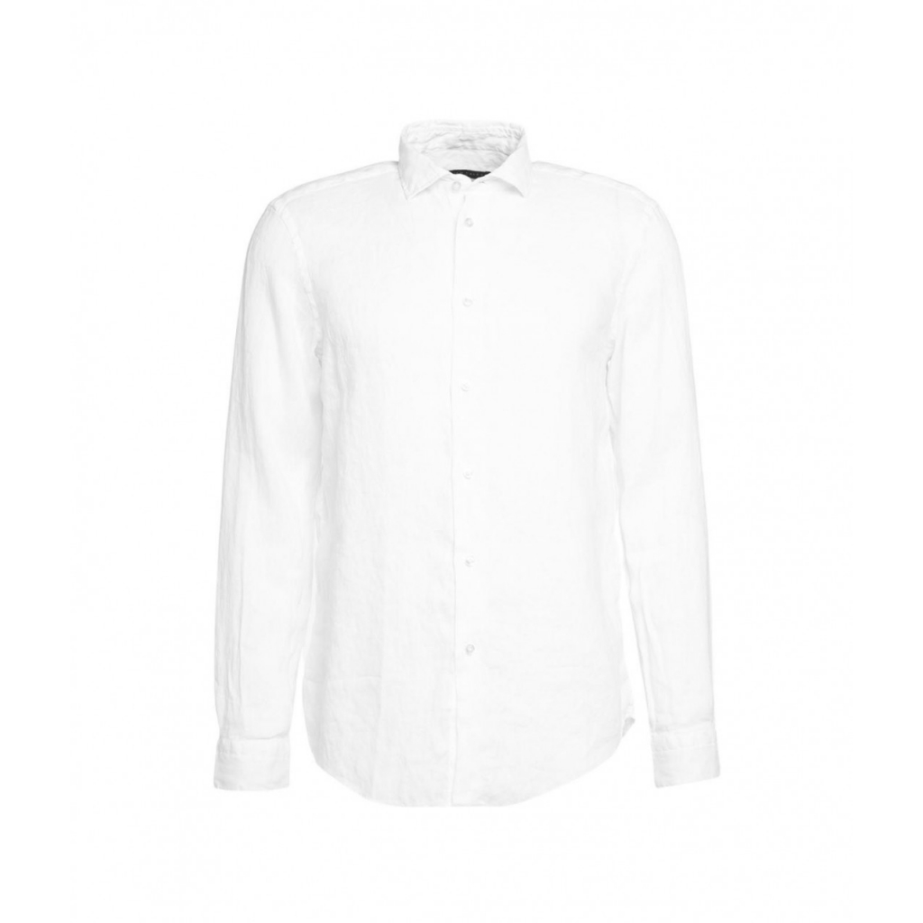 Camicia in lino bianco