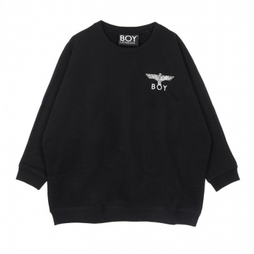 FELPA GIROCOLLO VINTAGE EAGLE SWEATSHIRT WASHED BLACK