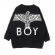 FELPA GIROCOLLO VINTAGE EAGLE SWEATSHIRT WASHED BLACK