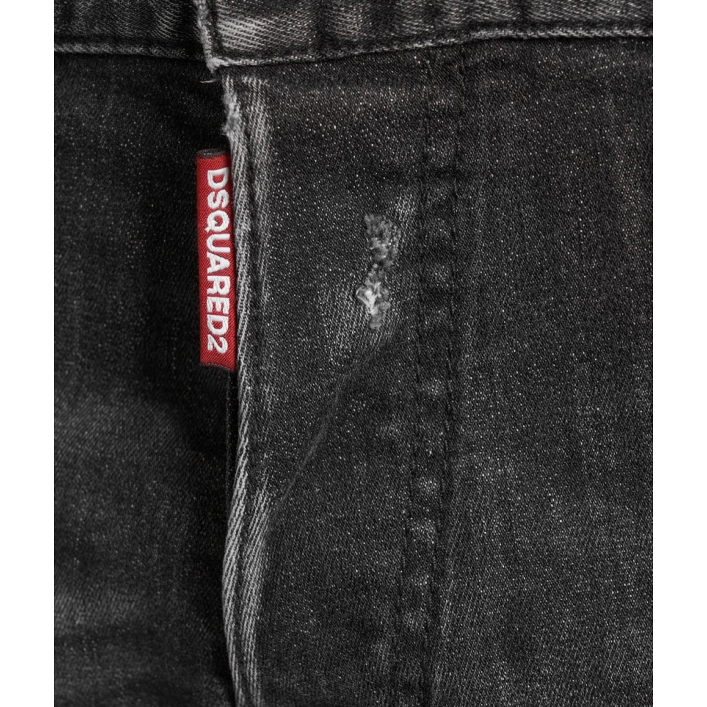 build up Shadow Misunderstand Dsquared2 - Jeans con elementi distrutti nero - Jeans |Bowdoo.com