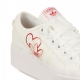 SCARPA BASSA NIZZA PLATFORM W CLOUD WHITE/VIVID RED/GUM M2