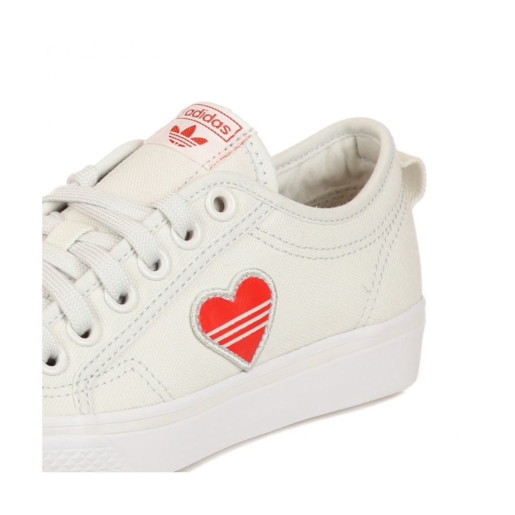 SCARPA BASSA NIZZA TREFOIL W CRYSTAL WHITE/RED/CLOUD WHITE