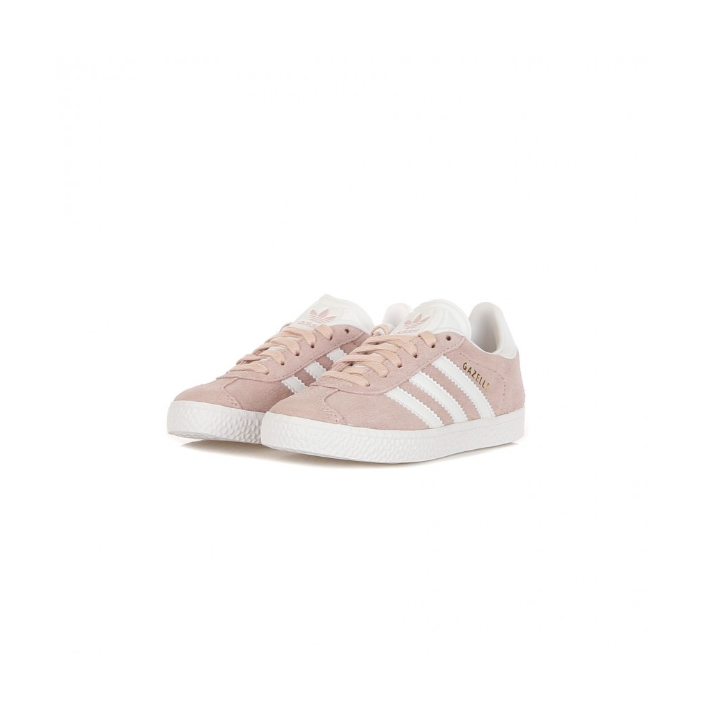 SCARPA BASSA GAZELLE C ICEY PINK/CLOUD WHITE/GOLD METALLIC