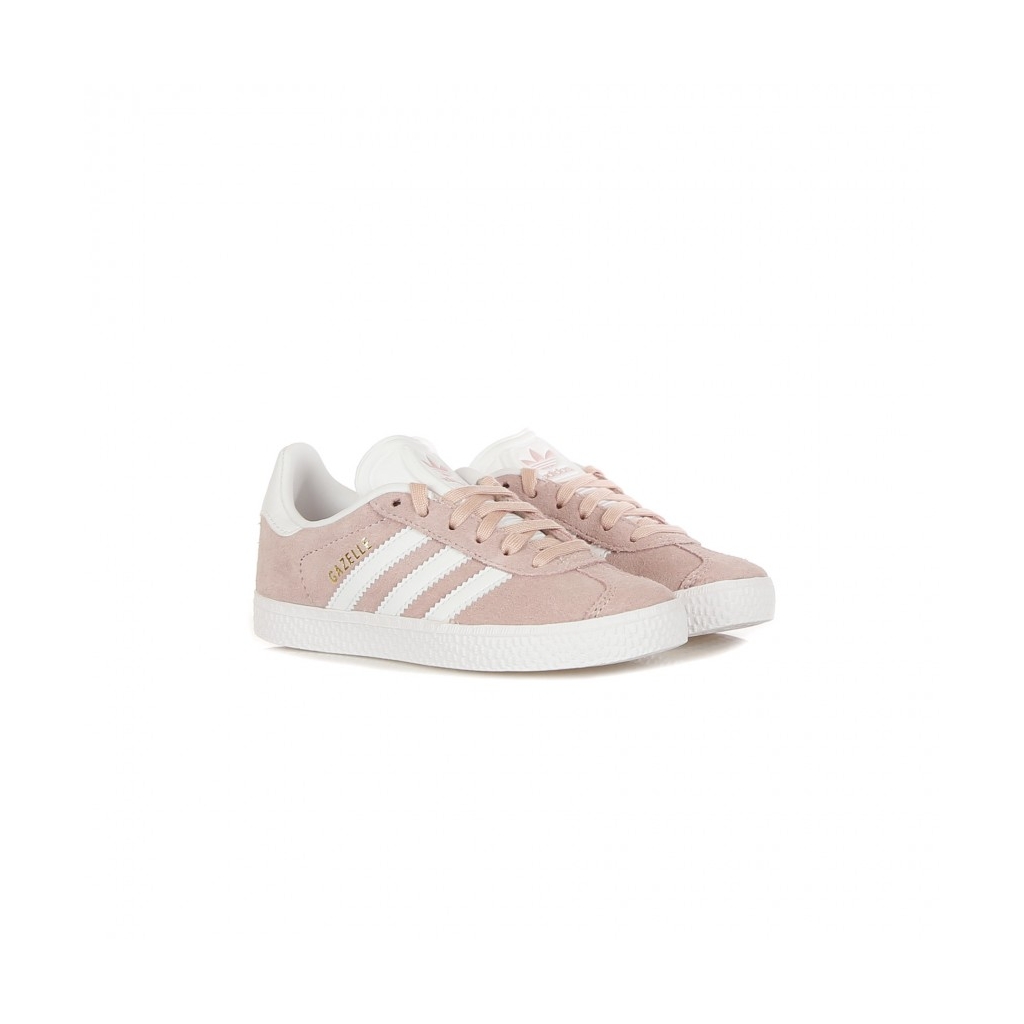 SCARPA BASSA GAZELLE C ICEY PINK/CLOUD WHITE/GOLD METALLIC