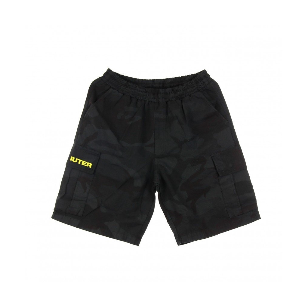 PANTALONE CORTO CARGO CAMO SHORT BLACK