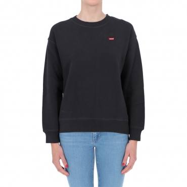 Felpa Levis Donna Cotone Girocollo Standard Crew 0006 CAVIAR