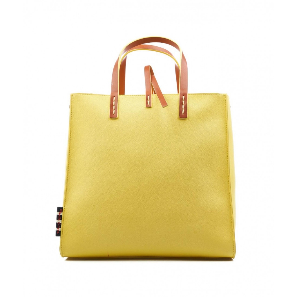 Borsa Felicia con manico giallo