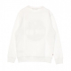 FELPA GIROCOLLO CORE LOGO CREWNECK BRUSHBACK WHITE/BLACK