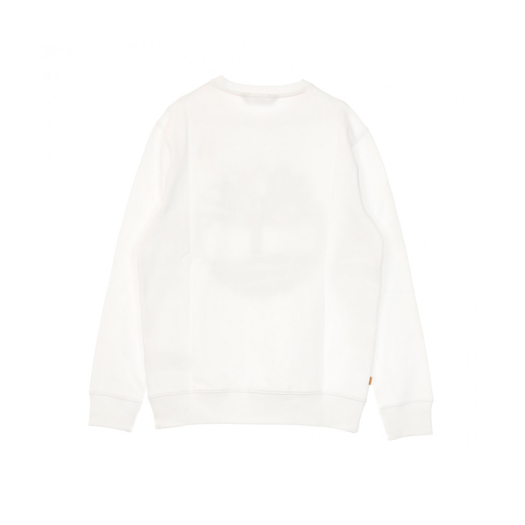 FELPA GIROCOLLO CORE LOGO CREWNECK BRUSHBACK WHITE/BLACK