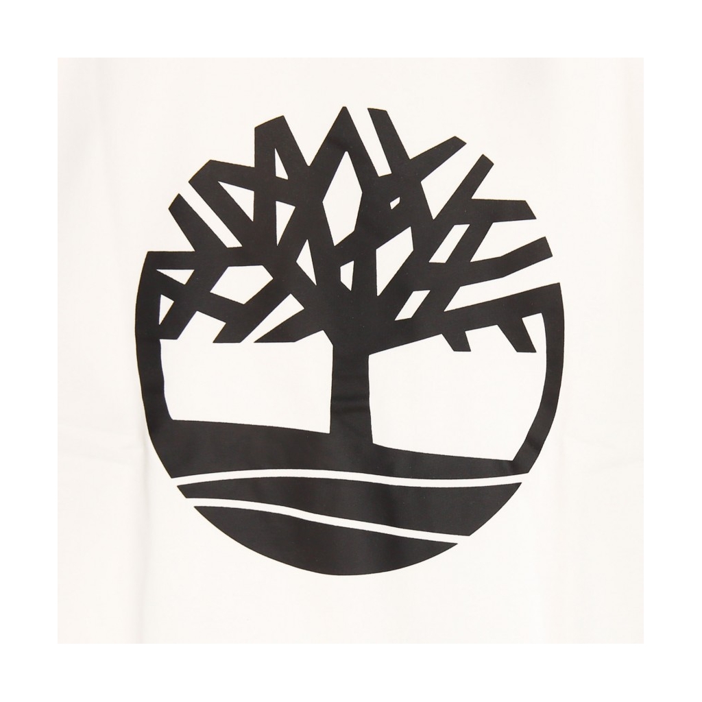 FELPA GIROCOLLO CORE LOGO CREWNECK BRUSHBACK WHITE/BLACK