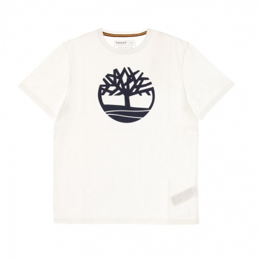 MAGLIETTA K-R BRAND TREE TEE WHITE