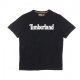 MAGLIETTA K-R BRAND LINEAR TEE BLACK