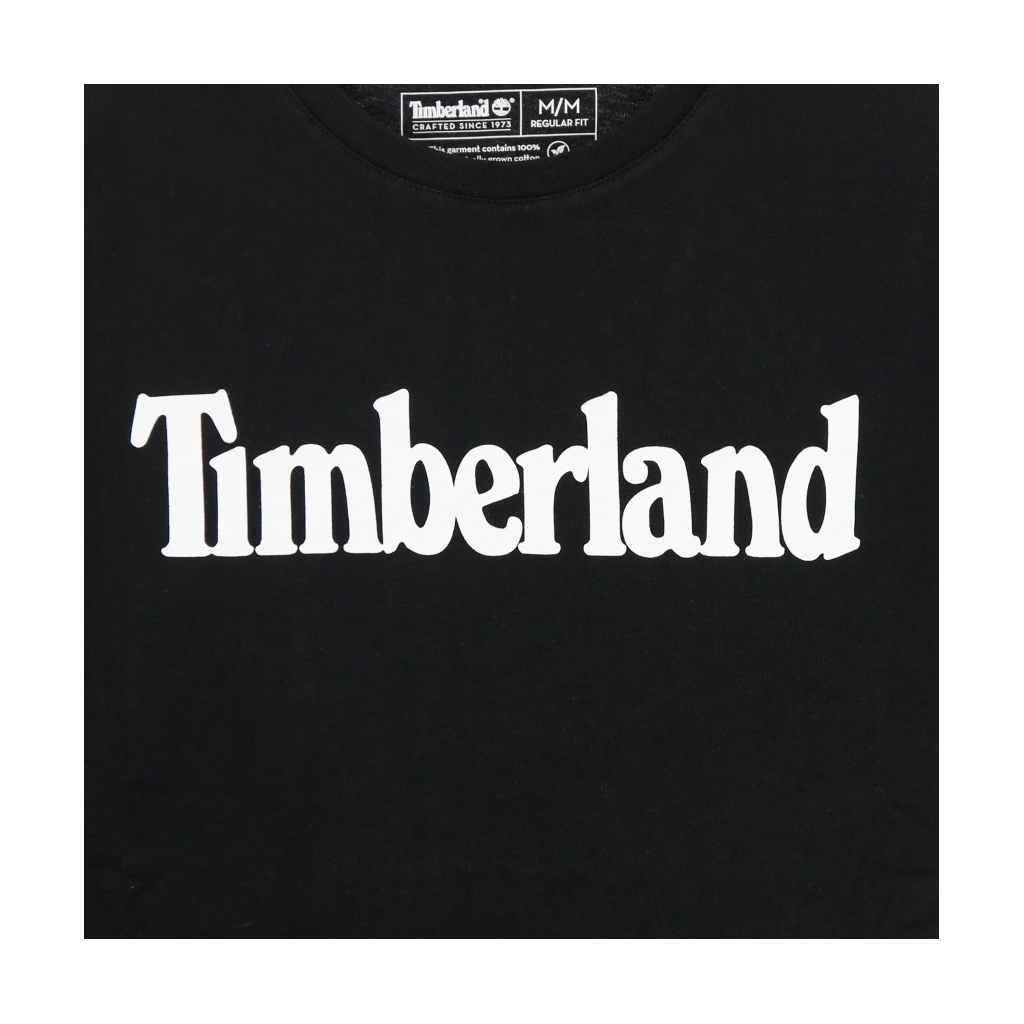 MAGLIETTA K-R BRAND LINEAR TEE BLACK