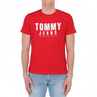 Tshirt Tommy Hilfiger Jeans Uomo Center Chest Tommy XNL DEEPCRIMSON