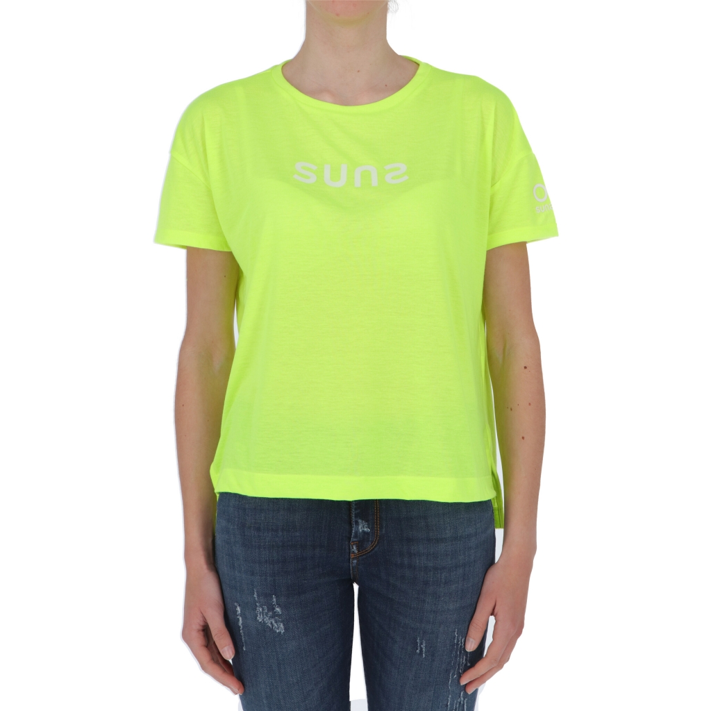 T-SHIRT SIMONA LOGO Lime fluo