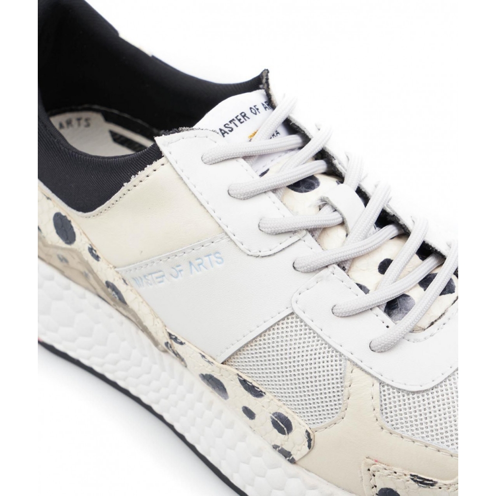 Sneaker a pois crema