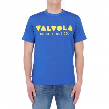 Tshirt Valvola Uomo Stampa Scritta 004 ROYAL BLUE