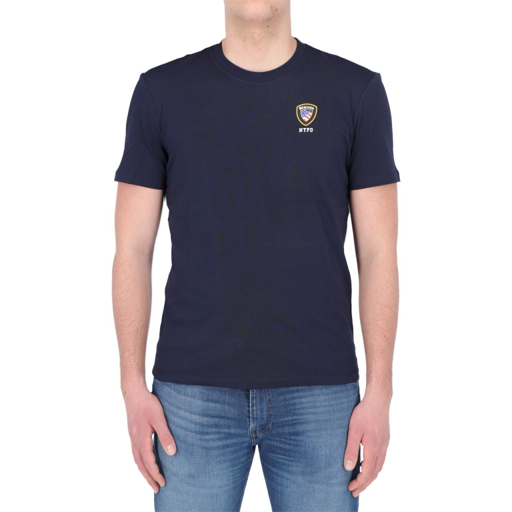 Tshirt Blauer Usa Uomo Cotone Stampa 802 ZAFFIRO