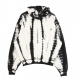 FELPA CAPPUCCIO SIGNATURE KKJ TIE DYE OVERSIZE HOODIE WHITE/BLACK
