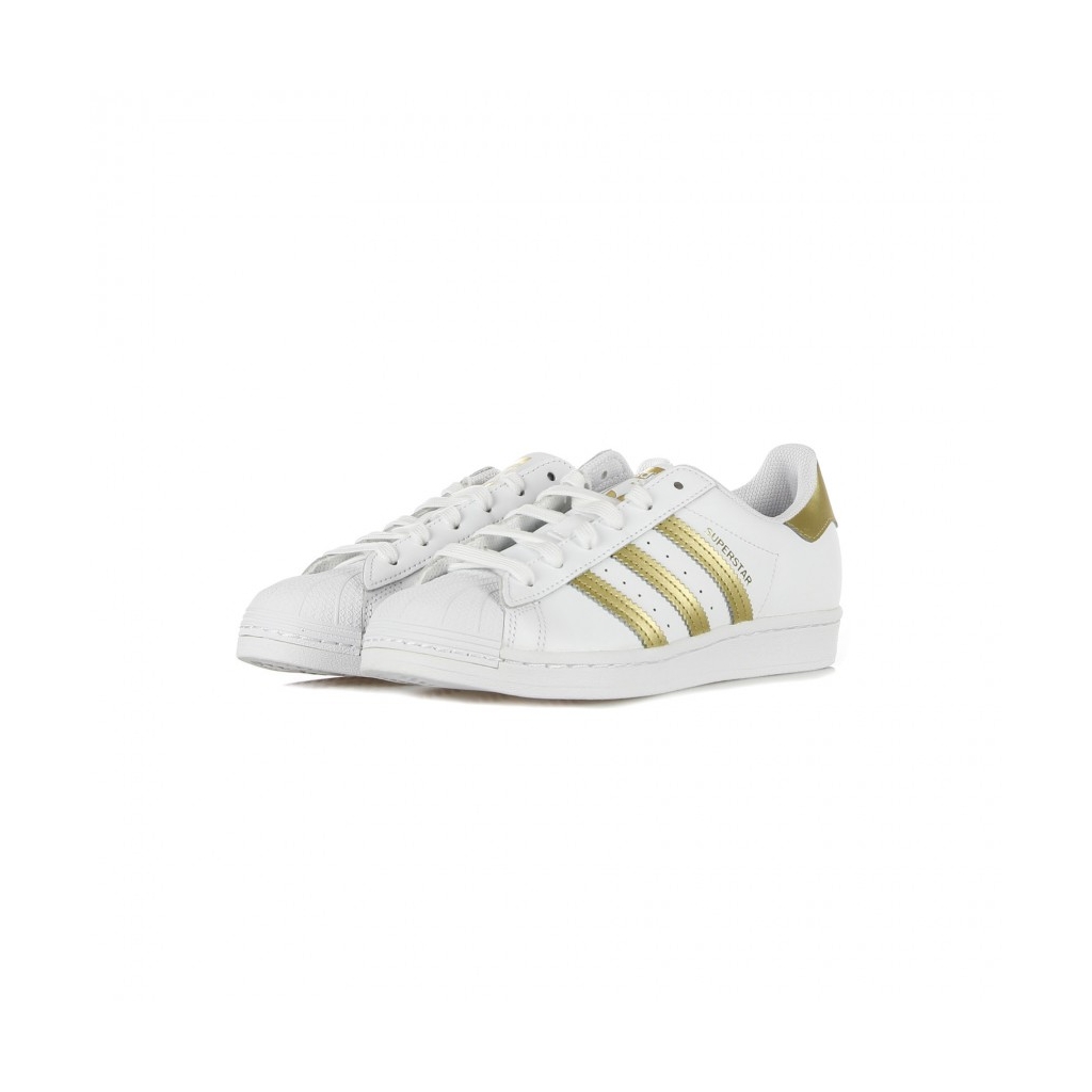 SCARPA BASSA SUPERSTAR W CLOUD WHITE/GOLD METALLIC/CLOUD WHITE