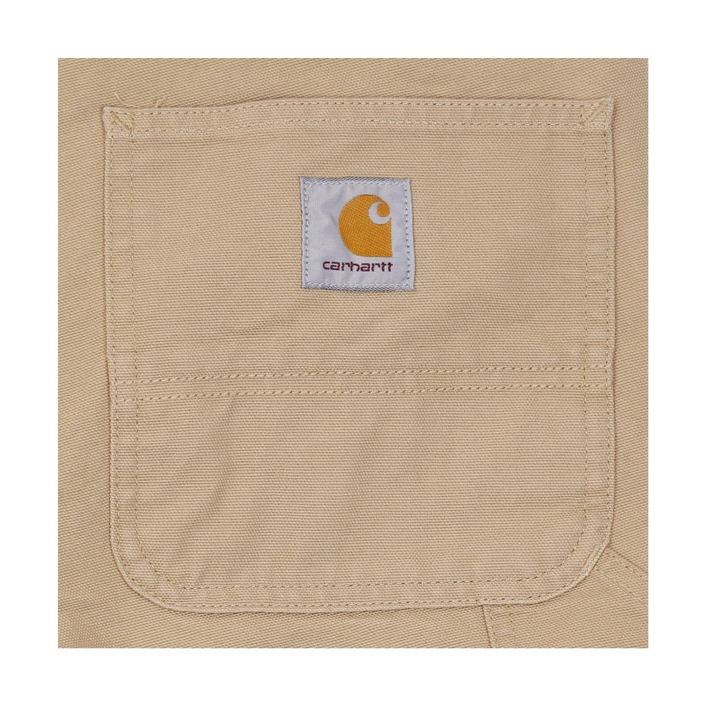 PANTALONE CORTO SINGLE KNEE SHORT DUSTY H BROWN RINSED