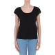 T-shirt Surkana Donna GiroCollo Manica Corta 00 BLACK