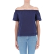 T-shirt Surkana Donna Scollo Bardot 52 NAVY BLUE