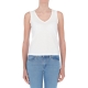 Top Surkana Donna Scollo a V 01 WHITE