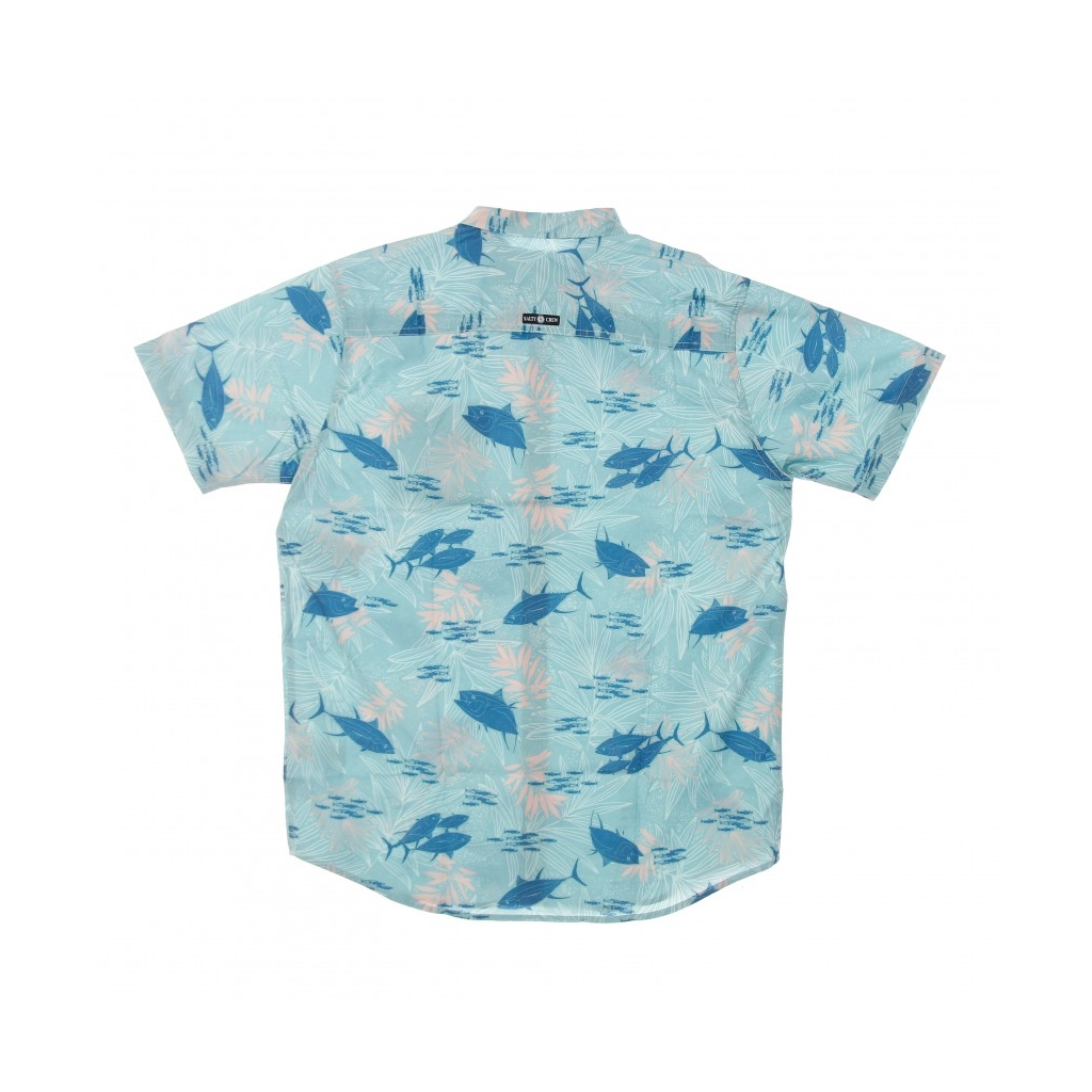 CAMICIA MANICA CORTA FEEDING FRENZY UV WOVEN JADE