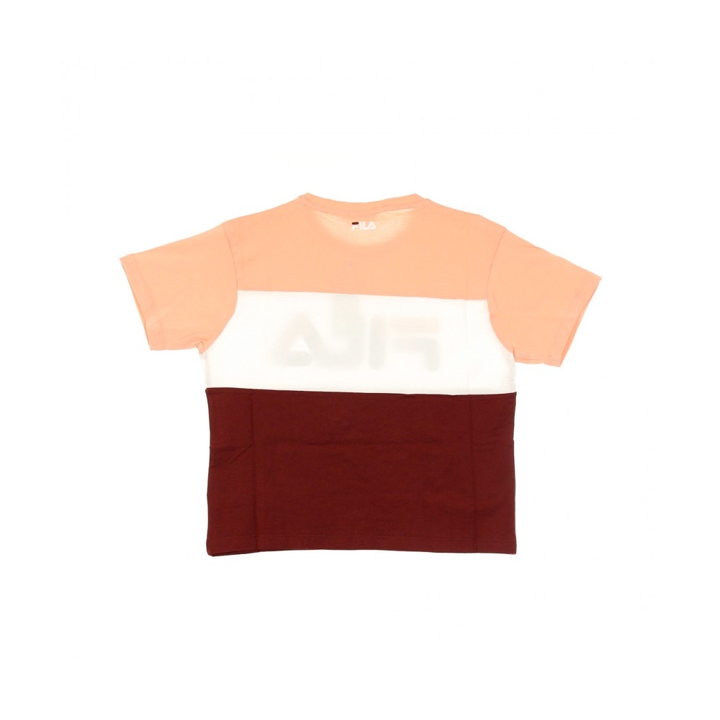 MAGLIETTA CORTA ALLISON TEE TAWNY PORT/CORAL CLOUD/BRIGHT WHITE