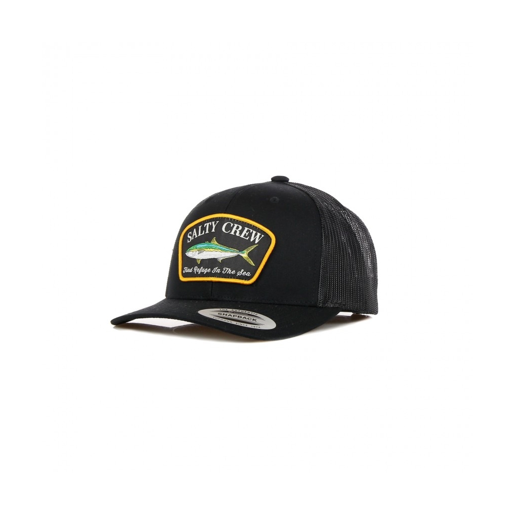 CAPPELLINO VISIERA CURVA MOSSBACK RETRO TRUCKER BLACK