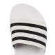 CIABATTE ADILETTE WHITE/CBLACK/WHITE