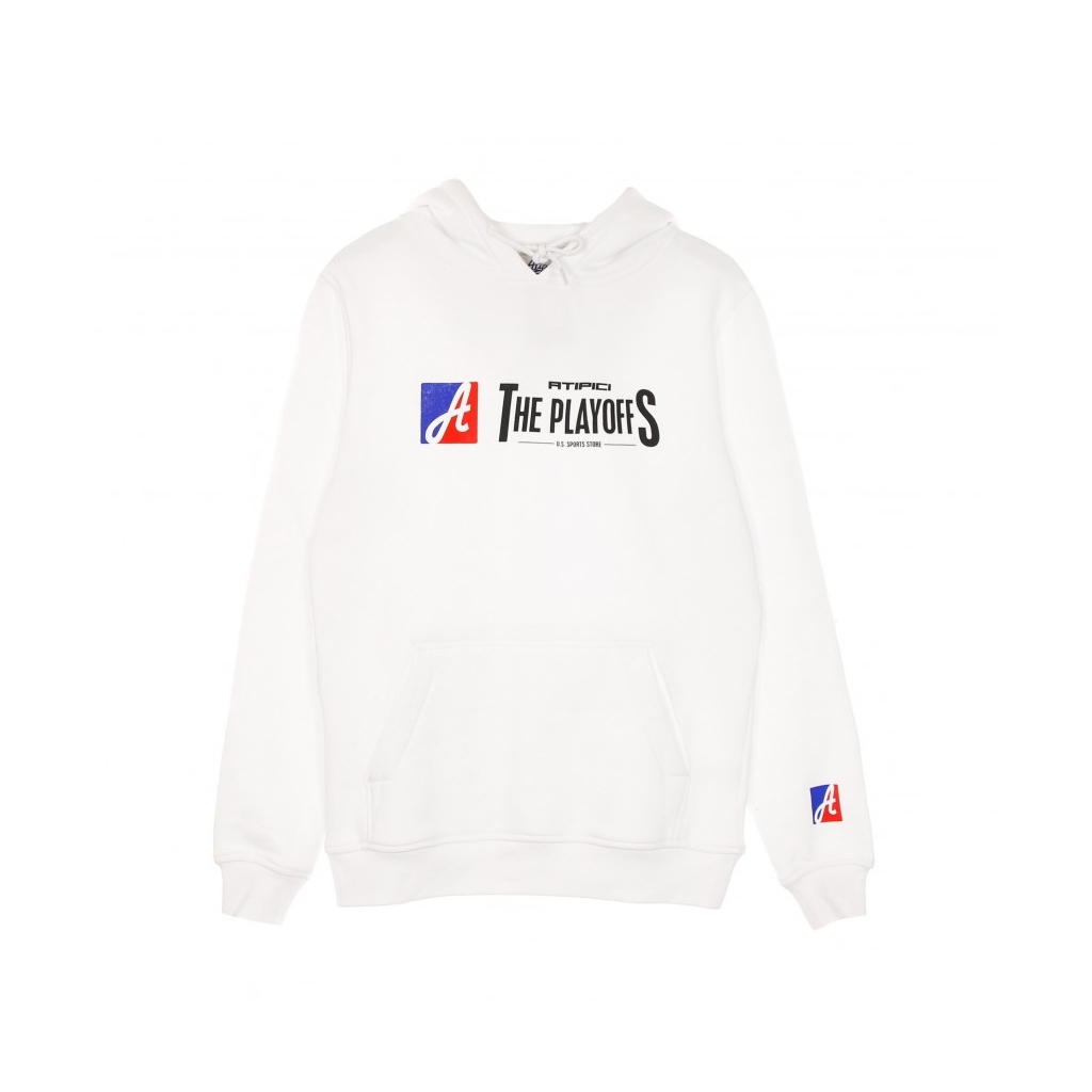 FELPA CAPPUCCIO THE PLAYOFFS LOGO HOODIE WHITE