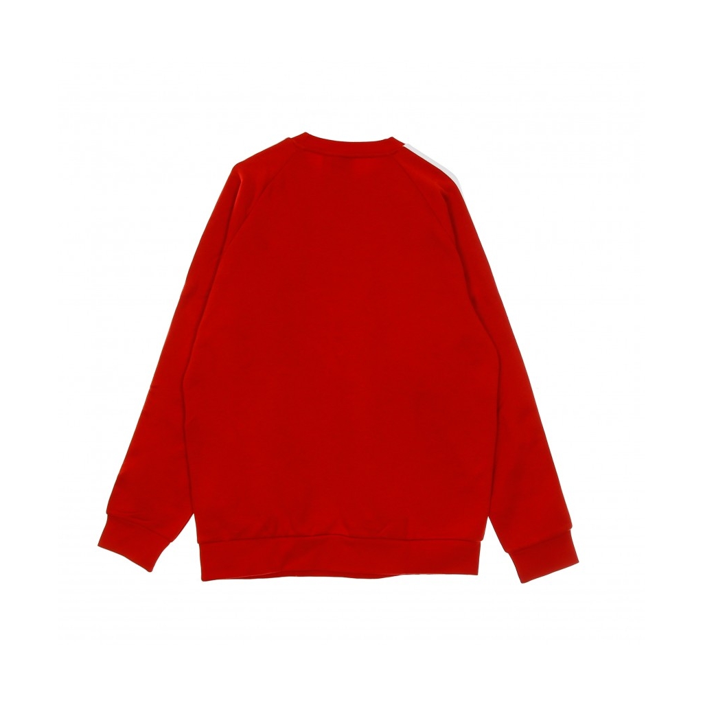 FELPA GIROCOLLO 3-STRIPES CREW SCARLET