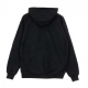 FELPA CAPPUCCIO FLAME HOOD BLACK/BLACK