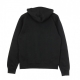 FELPA CAPPUCCIO WAR IS PEACE HOOD BLACK