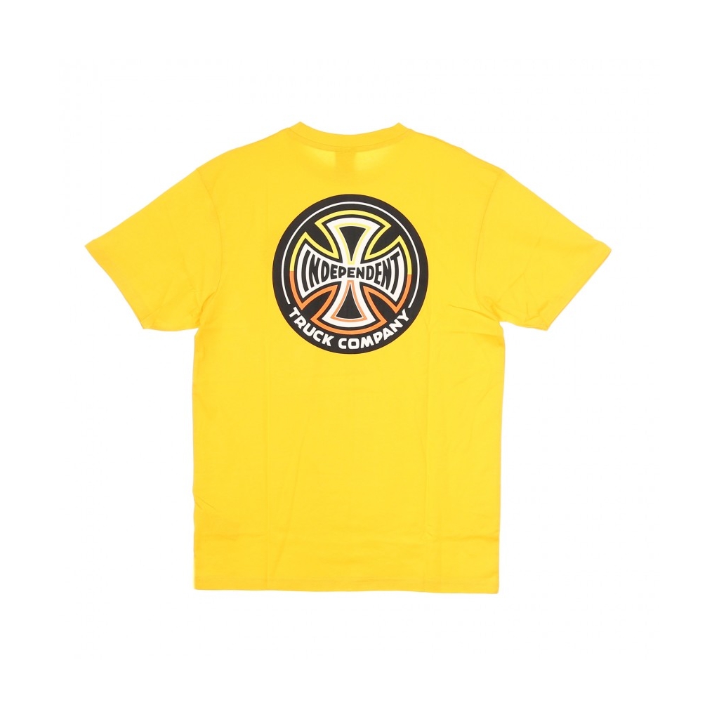 MAGLIETTA SPLIT CROSS TEE GOLD