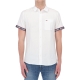 Camicia Tommy Hilfiger Jeans Uomo Tape Short Sleeve YBR WHITE